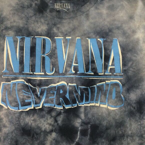 Nirvana T-Shirt Men’s Size XL Blue Nevermind Tie-Dyed Graphic Tee - Picture 6 of 9